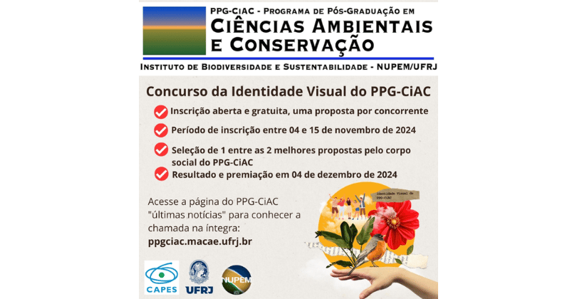 Você está visualizando atualmente Chamada para o Concurso da Identidade Visual do PPG-CiAC