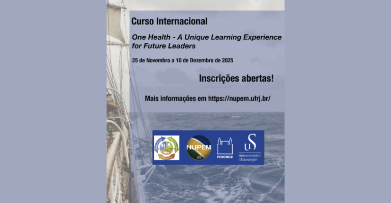 Leia mais sobre o artigo Curso Internacional “One Health – A Unique Learning Experience for Future Leaders”, organizado pela Universidade de Stavanger, Noruega, em parceria com o Instituto de Biodiversidade e Sustentabilidade da Universidade Federal do Rio de Janeiro (NUPEM/UFRJ)