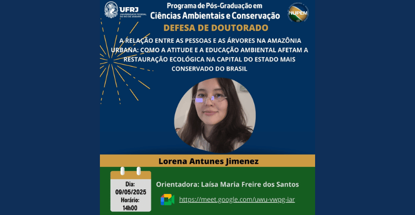 Você está visualizando atualmente 48ª Defesa de Doutorado do PPG-CiAC: Lorena Antunes Jimenez