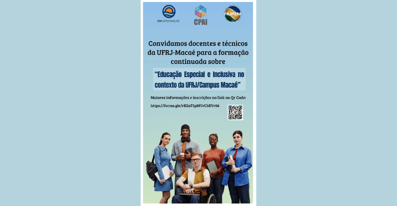 Você está visualizando atualmente Formação Continuada em Educação Especial e Inclusiva é organizada por Doutorando do PPG-CiAC