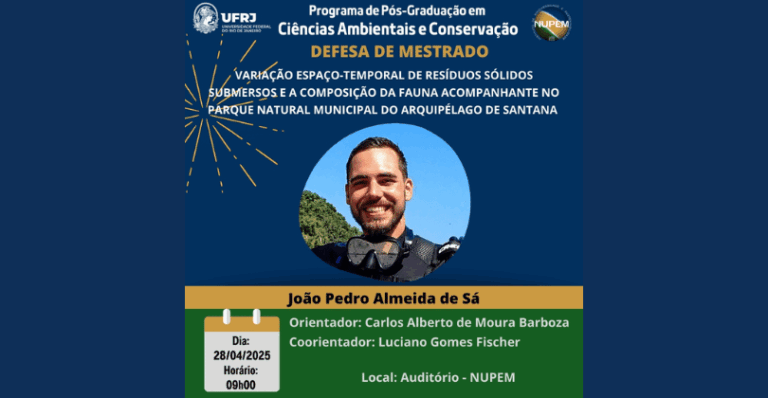 Leia mais sobre o artigo 174ª Defesa de Mestrado do PPG-CiAC: João Pedro Almeida de Sá