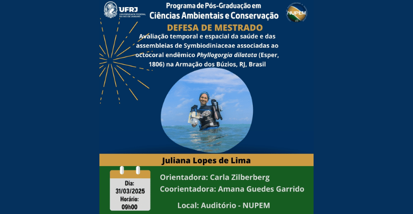 Você está visualizando atualmente 170ª Defesa de Mestrado do PPG-CiAC: Juliana Lopes de Lima