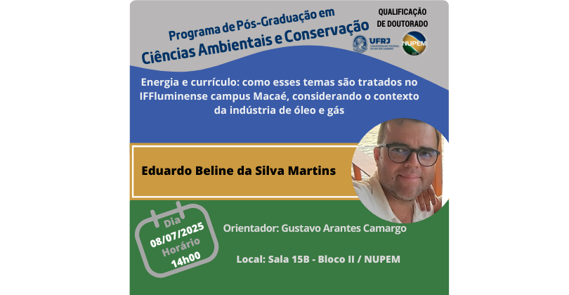Você está visualizando atualmente Qualificação de Doutorado de Eduardo Beline da Silva Martins