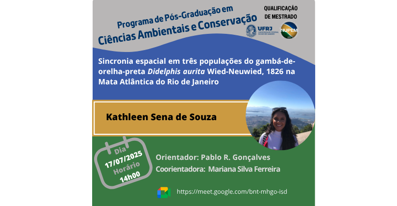 Qualificação de Mestrado de Kathleen Sena de Souza