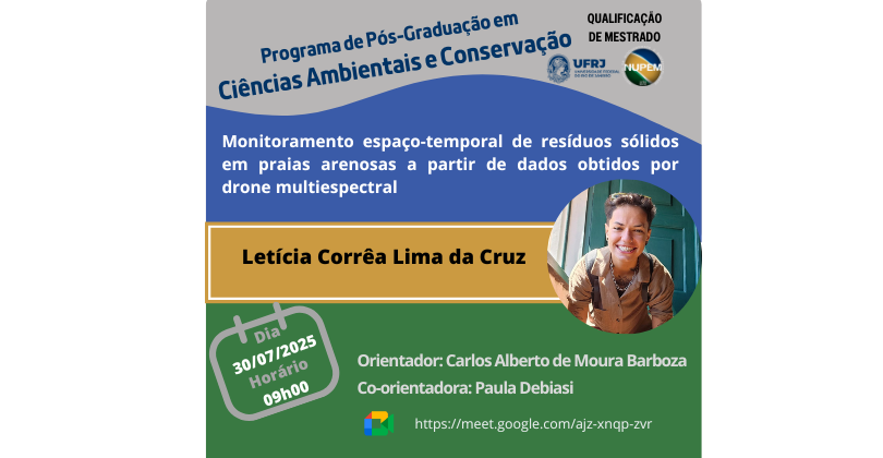 Qualificação de Mestrado de Letícia Corrêa Lima da Cruz
