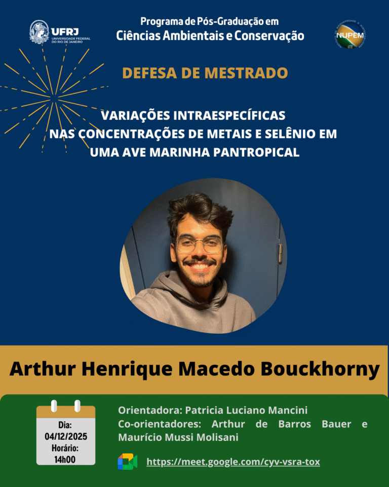 Leia mais sobre o artigo 178ª Defesa de Mestrado do PPG-CiAC: Arthur Henrique Macedo Bouckhorny