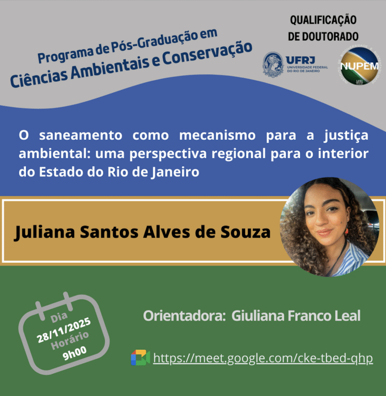 Leia mais sobre o artigo Qualificação de Doutorado de Juliana Santos Alves de Souza